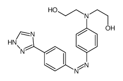 2-[N-(2-hydroxyethyl)-4-[[4-(1H-1,2,4-triazol-5-yl)phenyl]diazenyl]anilino]ethanol Structure