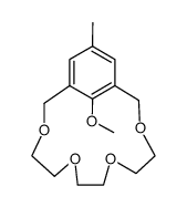 18-Methoxy-16-methyl-3,6,9,12-tetraoxa-bicyclo[12.3.1]octadeca-1(17),14(18),15-triene结构式