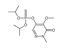 5-di(propan-2-yloxy)phosphinothioyloxy-4-methoxy-2-methylpyridazin-3-one结构式