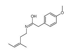 2-(4-methoxyphenyl)-N-(3-methylpent-3-enyl)acetamide Structure