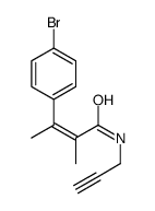 (E)-3-(4-bromophenyl)-2-methyl-N-prop-2-ynylbut-2-enamide Structure