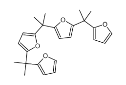 2-[2-(furan-2-yl)propan-2-yl]-5-[2-[5-[2-(furan-2-yl)propan-2-yl]furan-2-yl]propan-2-yl]furan Structure