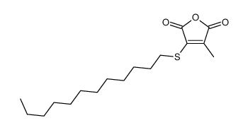 3-dodecylsulfanyl-4-methylfuran-2,5-dione Structure