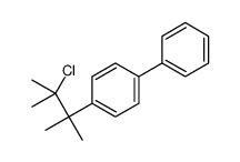 1-(3-chloro-2,3-dimethylbutan-2-yl)-4-phenylbenzene结构式