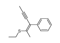 (Z)-2-Ethylthio-3-phenyl-2-hexen-4-in Structure