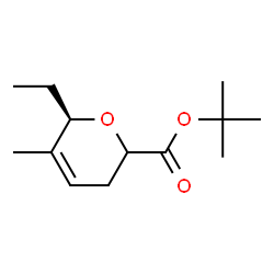 2H-Pyran-2-carboxylicacid,6-ethyl-3,6-dihydro-5-methyl-,1,1-dimethylethylester,(6R)-(9CI)结构式