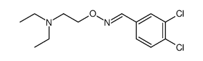 3,4-dichloro-benzaldehyde-[(E)-O-(2-diethylamino-ethyl)-oxime ]结构式