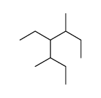 4-ethyl-3,5-dimethylheptane Structure