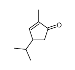 2-methyl-4-propan-2-ylcyclopent-2-en-1-one结构式