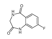 8-fluoro-3,4-dihydro-1H-1,4-benzodiazepine-2,5-dione结构式