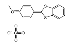 [4-(1,3-benzodithiol-2-ylidene)cyclohexa-2,5-dien-1-ylidene]-methyloxidanium,perchlorate Structure