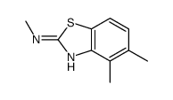 2-Benzothiazolamine,N,4,5-trimethyl-(9CI) structure
