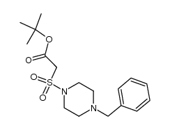 tert-butyl [(4-benzylpiperazin-1-yl)sulfonyl]acetate Structure