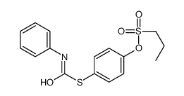 [4-(phenylcarbamoylsulfanyl)phenyl] propane-1-sulfonate Structure