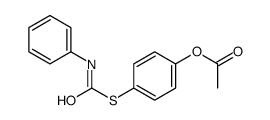 [4-(phenylcarbamoylsulfanyl)phenyl] acetate Structure