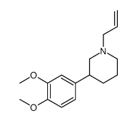 3-(3,4-dimethoxyphenyl)-1-prop-2-enylpiperidine结构式