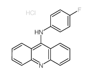 9-Acridinamine,N-(4-fluorophenyl)-, hydrochloride (1:1) structure