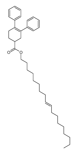 octadec-9-enyl 3,4-diphenylcyclohex-3-ene-1-carboxylate结构式