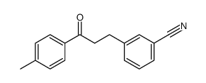 3-[3-(4-methylphenyl)-3-oxopropyl]benzonitrile结构式