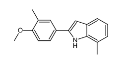 2-(4-methoxy-3-methylphenyl)-7-methyl-1H-indole Structure