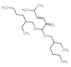 (E)-1,1-bis(2-ethylhexoxy)-5-methyl-hex-3-en-2-one结构式