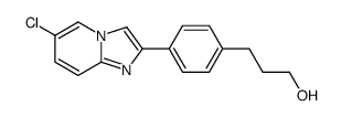 3-[4-(6-chloroimidazo[1,2-a]pyridin-2-yl)phenyl]propan-1-ol Structure