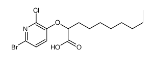 2-(6-bromo-2-chloropyridin-3-yl)oxydecanoic acid Structure