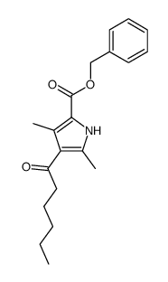 2-Benzyloxycarbonyl-4-hexanoyl-3,5-dimethylpyrrol Structure