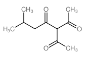 2,4-Heptanedione,3-acetyl-6-methyl- Structure