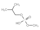 Phosphoric acid,monomethyl mono(2-methylpropyl) ester Structure