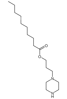 1-(3-decanoyloxypropyl)piperazine Structure