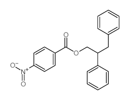 Benzenepropanol, b-phenyl-, 1-(4-nitrobenzoate) structure