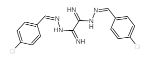 N~1~,N~2~-Bis(4-chlorobenzylidene)ethanediimidohydrazide结构式