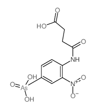 3-[(4-arsono-2-nitro-phenyl)carbamoyl]propanoic acid Structure