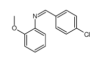 1-(4-chlorophenyl)-N-(2-methoxyphenyl)methanimine Structure