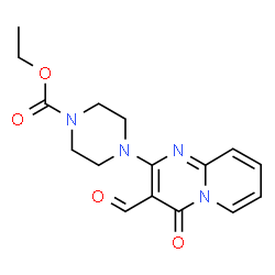 ethyl 4-(3-formyl-4-oxo-4H-pyrido[1,2-a]pyrimidin-2-yl)piperazine-1-carboxylate结构式