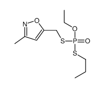 Dithiophosphoric acid O-ethyl S-[(3-methylisoxazol-5-yl)methyl]S-propyl ester结构式