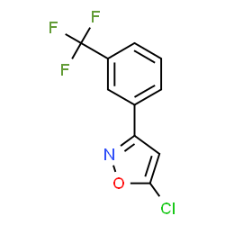 5-CHLORO-3-[3-(TRIFLUOROMETHYL)PHENYL]ISOXAZOLE Structure