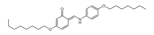 6-[(4-heptoxyanilino)methylidene]-3-octoxycyclohexa-2,4-dien-1-one结构式