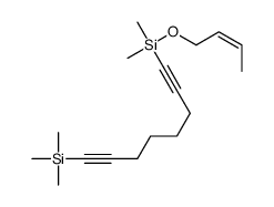 but-2-enoxy-dimethyl-(8-trimethylsilylocta-1,7-diynyl)silane结构式