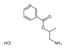 Nicotinic acid 2-amino-1-methyl-ethyl ester; hydrochloride结构式