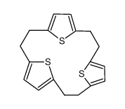 19,20,21-trithiatetracyclo[14.2.1.13.6.19,12]heneicosa-4,6,10,12,16,18-hexaene结构式
