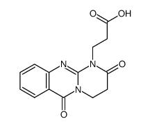 3-(2,6-dioxo-3,4-dihydro-2H,6H-pyrimido[2,1-b]quinazolin-1-yl)-propane-1-sulfonic acid Structure