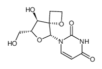 1-(2-O,2-C-ethano-β-D-arabinofuranosyl)uracil Structure