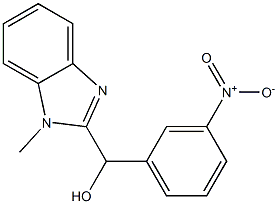 1-Methyl-α-(3-nitrophenyl)-1H-benzimidazole-2-methanol Structure