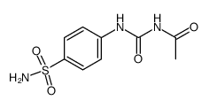 N-acetyl-N'-(4-sulfamoyl-phenyl)-urea结构式