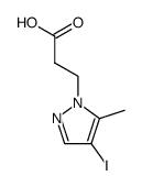 3-(4-IODO-5-METHYL-1H-PYRAZOL-1-YL)PROPANOIC ACID结构式