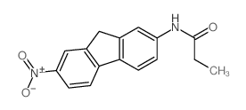N-(7-nitro-9H-fluoren-2-yl)propanamide structure