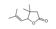 4,4-dimethyl-5-(2-methylprop-1-enyl)oxolan-2-one Structure