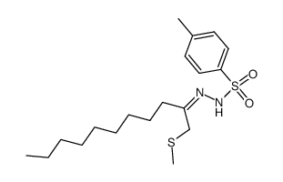 1-methylsulfanyl-undecan-2-one (toluene-4-sulfonyl)-hydrazone结构式